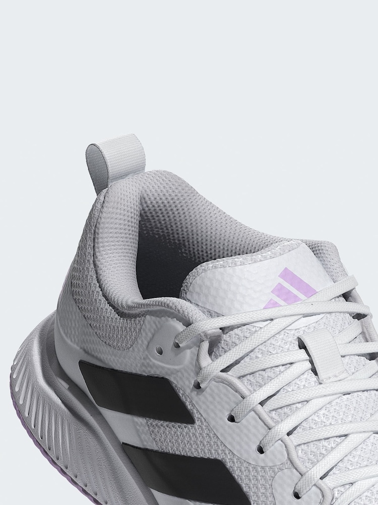 adidas White Court Team Bounce 2.0 Shoes - Image 4 of 4