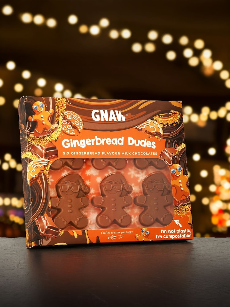 Gnaw Mini Gingerbread Dudes Chocolate Gift Set - Image 1 of 2