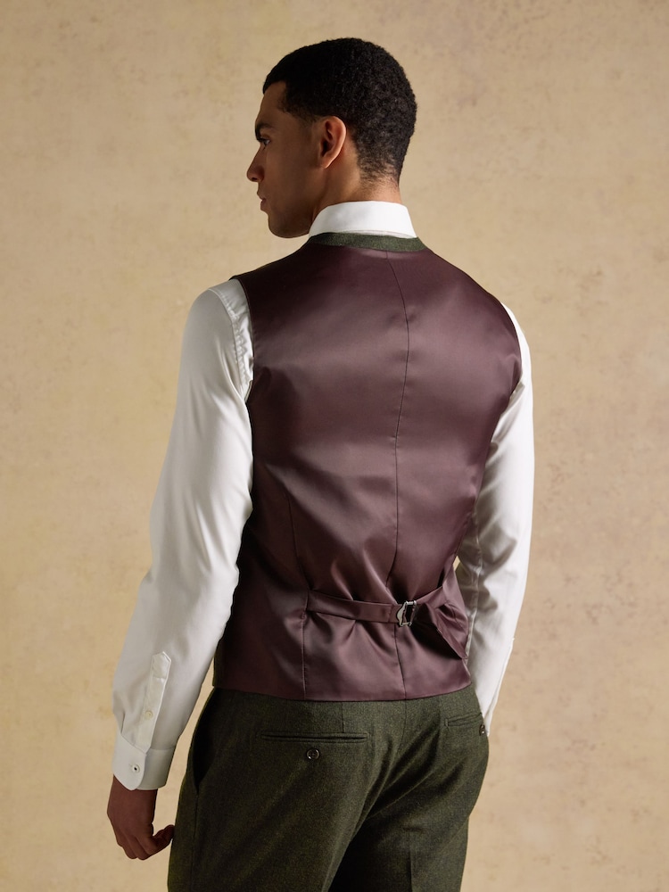 Joules Green Wool Blend Waistcoat - Image 2 of 7