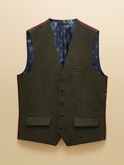 Joules Green Wool Blend Waistcoat - Image 7 of 7