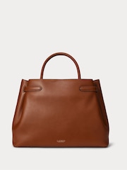 Lauren Ralph Lauren Brown Blake Satchel Leather Bag - Image 2 of 5