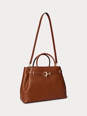 Lauren Ralph Lauren Brown Blake Satchel Leather Bag - Image 3 of 5