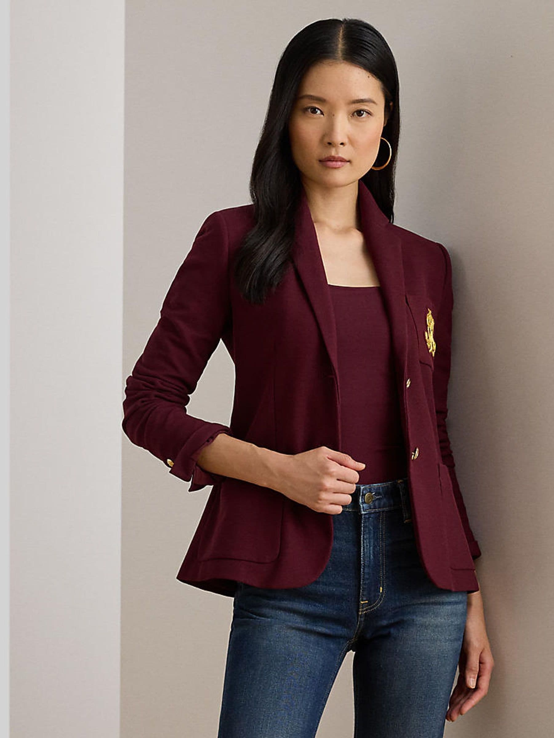 Buy Lauren Ralph Lauren Red Slim Fit Anfisa Bullion Jacquard