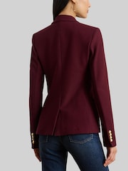 Lauren Ralph Lauren Red Anfisa Crest Logo Blazer Jacket - Image 7 of 8