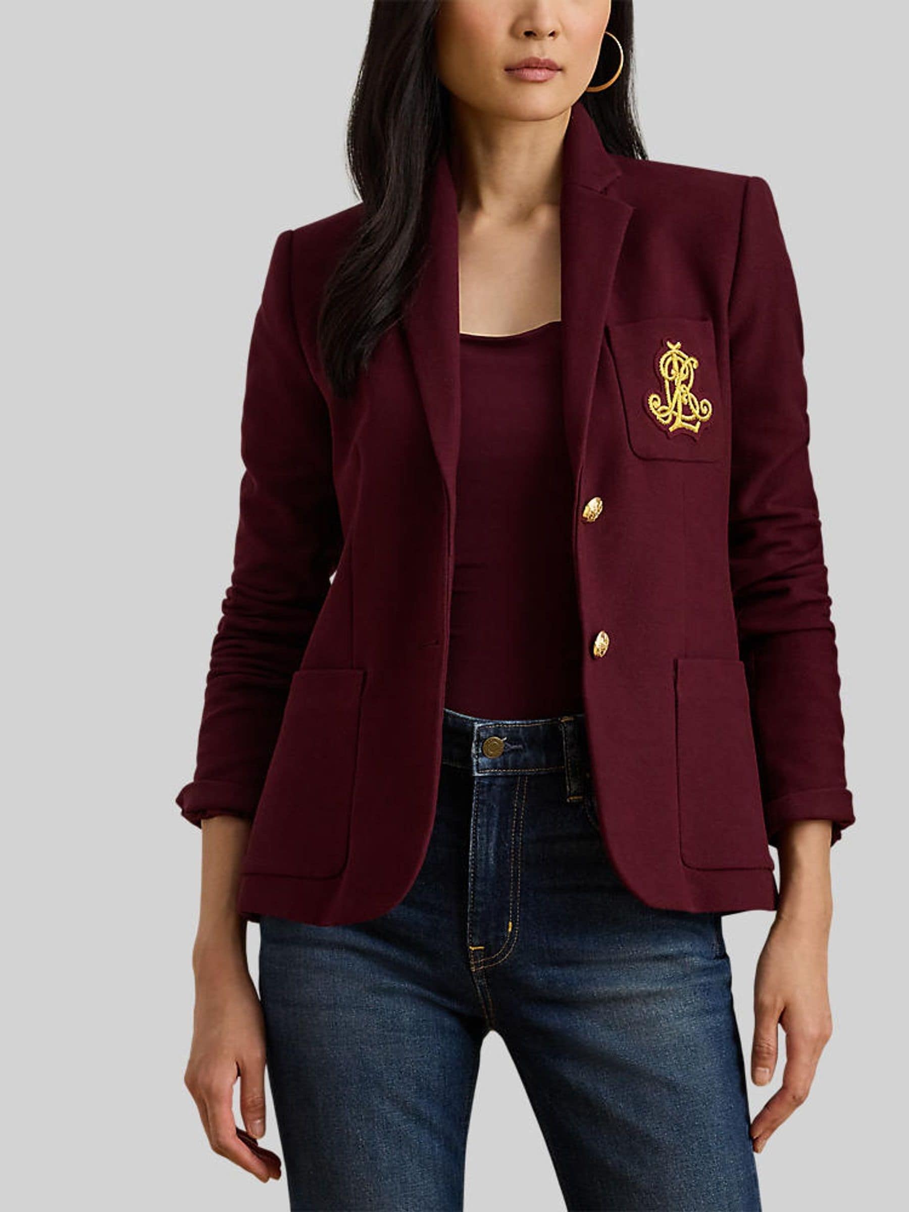 Buy Lauren Ralph Lauren Red Slim Fit Anfisa Bullion Jacquard