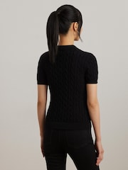 Lauren Ralph Lauren Montiva Cable Knit Emboridered Logo Jumper - Imagen 2 de 5