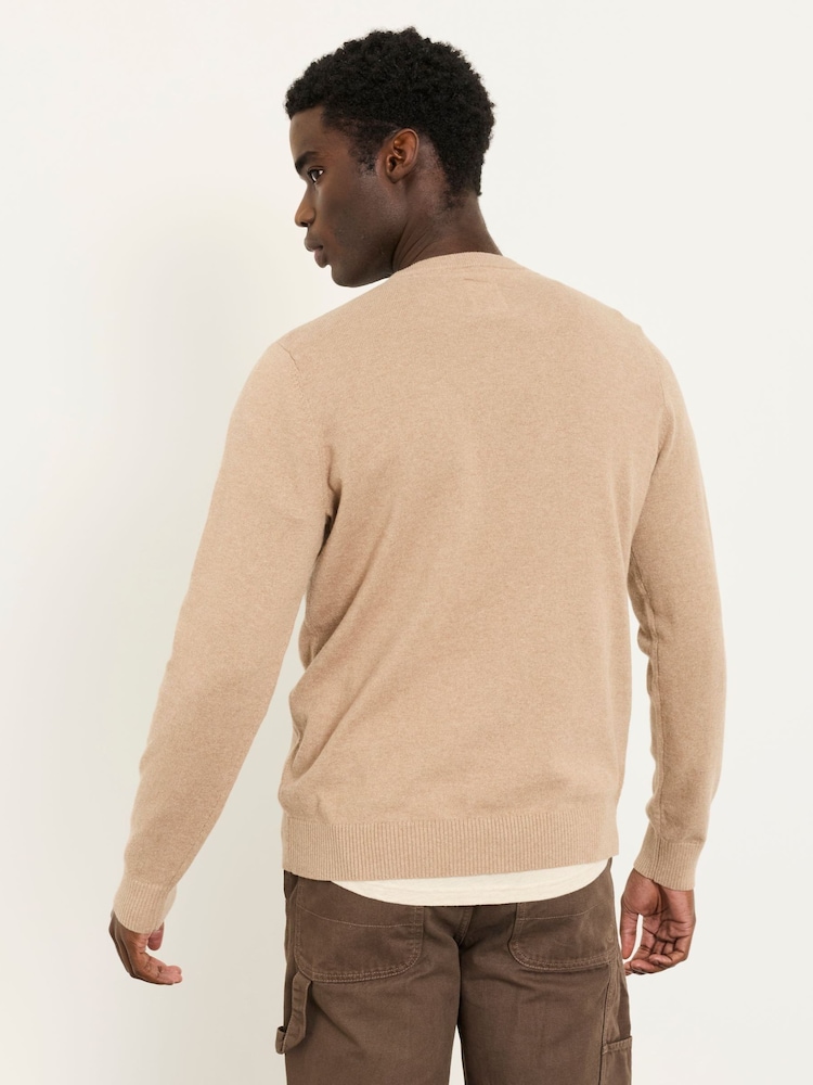 FatFace Rye Natural Crew Neck Knitted Jumper - Image 2 of 6