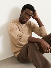 FatFace Rye Natural Crew Neck Knitted Jumper - Image 3 of 6