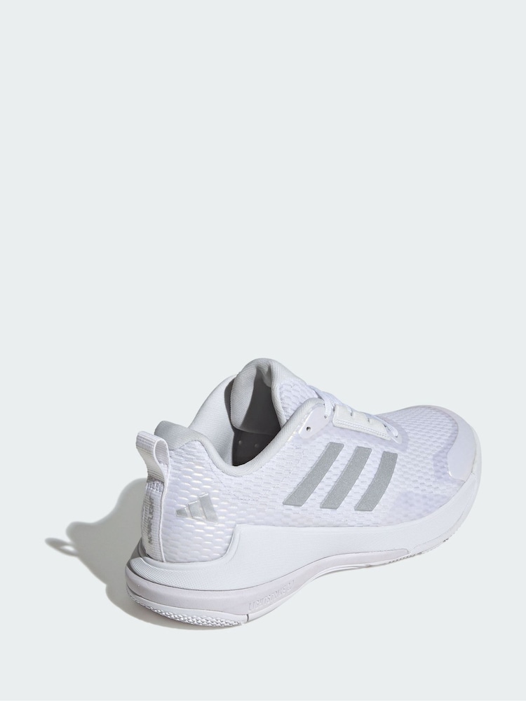 adidas White Novaflight 2 Indoor Shoes - Image 2 of 4