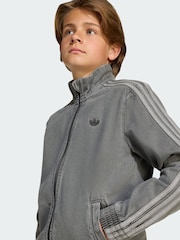 adidas Originals Grey Firebird Track Top Denim - Image 2 of 4