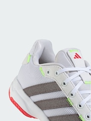 adidas White Stabil Indoor Shoes - Image 3 of 4