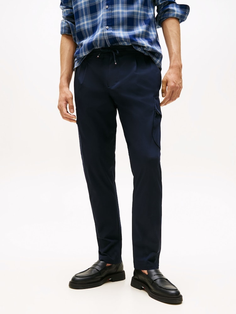 Tommy Hilfiger Blue Performance Harlem Packable Tapered Trousers - Image 5 of 5 Tommy Hilfiger Blue Performance Harlem Packable Tapered Trousers - Image 5 of 5