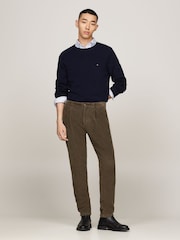 Tommy Hilfiger Blue Pure Lambswool Crew Neck Jumper - Image 2 of 6