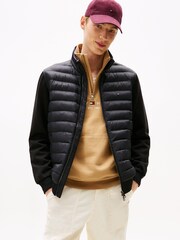 Tommy Hilfiger Black Quilted Zip-Thru Jumper - Image 1 of 5