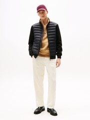 Tommy Hilfiger Black Quilted Zip-Thru Jumper - Image 2 of 5