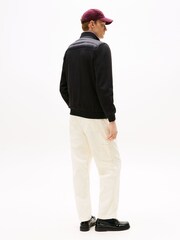 Tommy Hilfiger Black Quilted Zip-Thru Jumper - Image 3 of 5