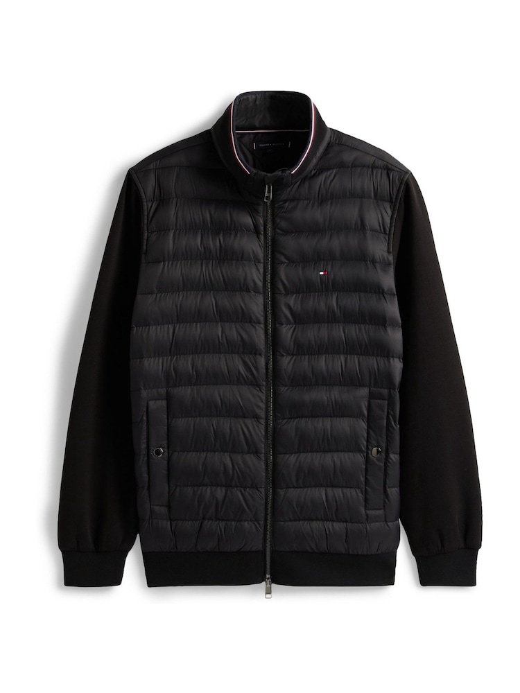 Tommy Hilfiger Black Quilted Zip-Thru Jumper - Image 5 of 5 Tommy Hilfiger Black Quilted Zip-Thru Jumper - Image 5 of 5