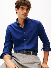 Tommy Hilfiger Blue Flex Regular Fit Flannel Shirt - Image 3 of 5