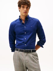 Tommy Hilfiger Blue Flex Regular Fit Flannel Shirt - Image 4 of 5