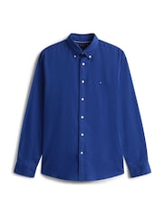 Tommy Hilfiger Blue Flex Regular Fit Flannel Shirt - Image 5 of 5