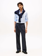 Tommy Hilfiger Blue Smart Casual Flex Slim Fit Shirt - Image 3 of 5