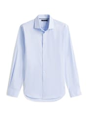 Tommy Hilfiger Blue Smart Casual Flex Slim Fit Shirt - Image 5 of 5