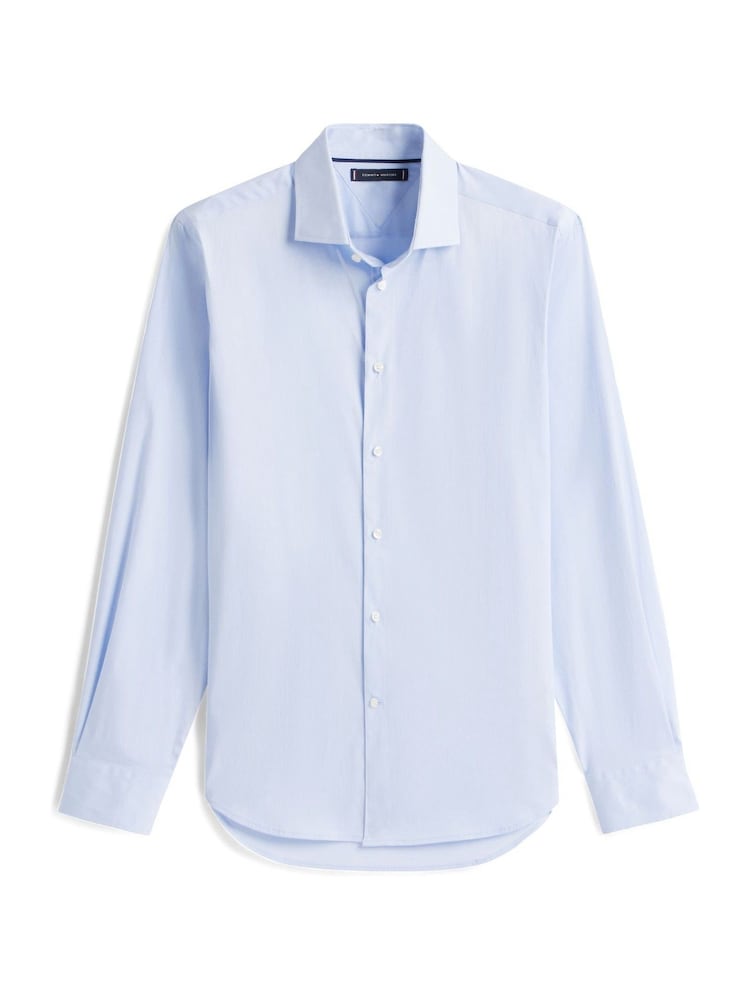 Tommy Hilfiger Blue Smart Casual Flex Slim Fit Shirt - Image 5 of 5