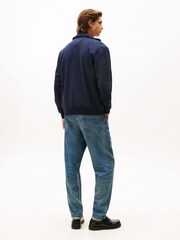 Tommy Hilfiger Blue Signature Tape Zip-Thru Jumper - Image 2 of 5