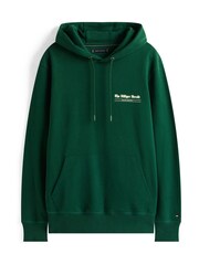 Tommy Hilfiger Green Back Graphic Terry Hoodie - Image 5 of 5
