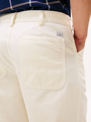 Tommy Hilfiger White Straight Washed Canvas Carpenter Trousers - Image 4 of 5