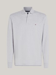 Tommy Hilfiger Grey Regular Fit Long Sleeved Liquid Polo Shirt - Image 3 of 7