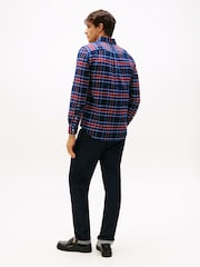 Tommy Hilfiger Blue Regular Fit Tartan Check Shirt - Image 2 of 5