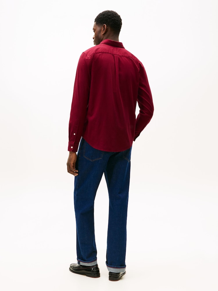 Tommy Hilfiger Red Flex Regular Fit Flannel Shirt - Image 2 of 5