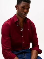 Tommy Hilfiger Red Flex Regular Fit Flannel Shirt - Image 4 of 5