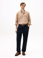 Tommy Hilfiger Brown Regular Fit Flag Embroidery Corduroy Shirt - Image 3 of 5
