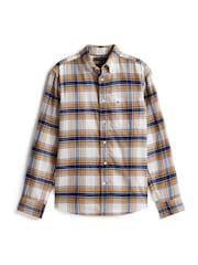 Tommy Hilfiger Cream Regular Fit Tartan Check Shirt - Image 5 of 5