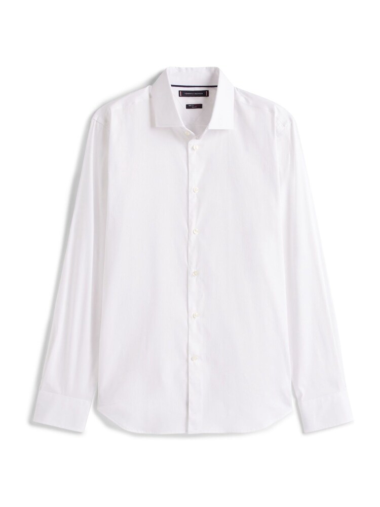 Tommy Hilfiger White Smart Casual Flex Slim Fit Shirt - Image 5 of 5