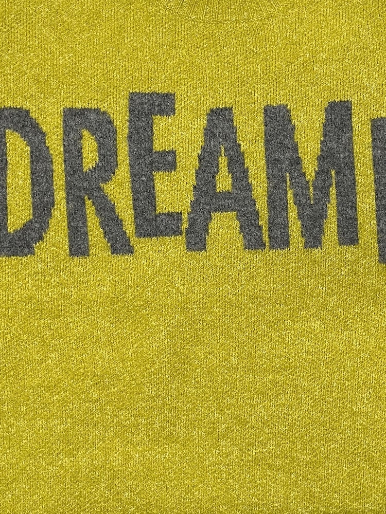 Religion Green Oversized Dreamer Jumper In Soft Yarn With Large Slogan - Image 6 of 6 Religion Green Oversized Dreamer Jumper In Soft Yarn With Large Slogan - Image 6 of 6