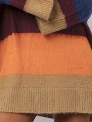 Religion Blue Crescent Jumper Tunic Dress In Block Stripes - Image 4 of 6