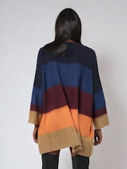 Religion Blue Crescent Jumper Tunic Dress In Block Stripes - Image 5 of 6