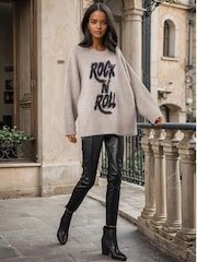 Religion Nude Hatty Oversized Rock N Roll Jumper - Image 2 of 6
