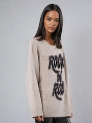 Religion Nude Hatty Oversized Rock N Roll Jumper - Image 3 of 6