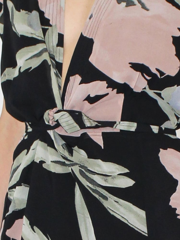 Religion Black Anja Wrap 2 Way Maxi Dress In Soft Floral On Georgette - Image 6 of 6 Religion Black Anja Wrap 2 Way Maxi Dress In Soft Floral On Georgette - Image 6 of 6