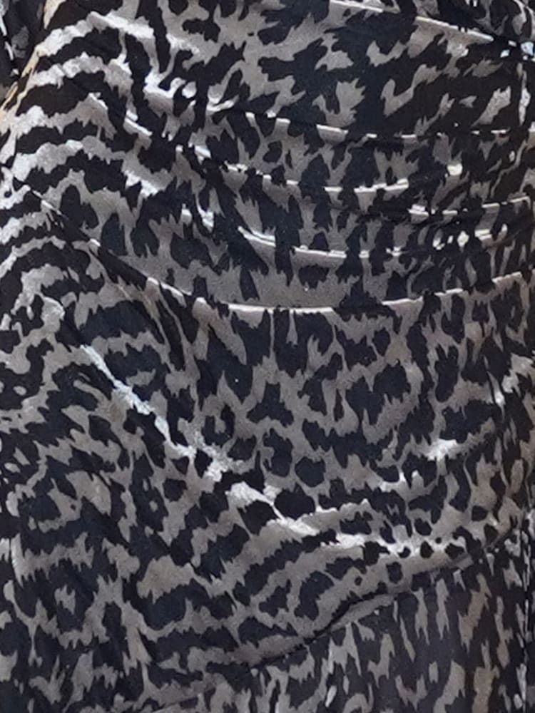 Religion Animal Emmy Maxi Dress In Slinky Velvet Burn Out Fabric - Image 6 of 6
