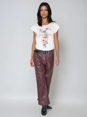 Religion Jillian T-Shirt With Free Spirit Graphic Flowers And Beading - Imagem 2 de 6