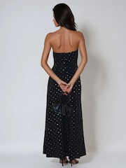 Religion Black Embellished Mila Maxi Column Dress With Sequins - Image 4 of 6