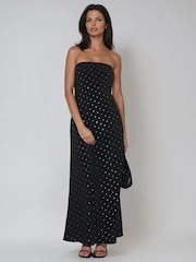 Religion Black Embellished Mila Maxi Column Dress With Sequins - Image 5 of 6
