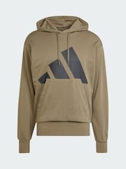 adidas Green Essentials Big Logo French Terry Hoodie - Image 5 of 5