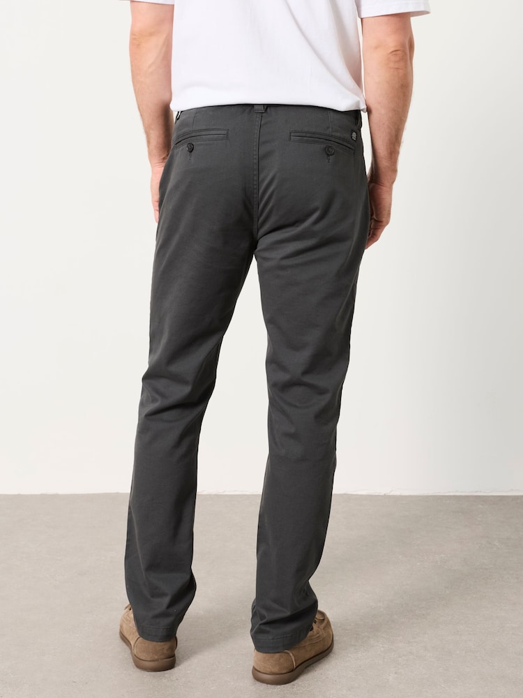 FatFace Grey Hayton Slim Fit Chinos - Image 2 of 7 FatFace Grey Hayton Slim Fit Chinos - Image 2 of 7