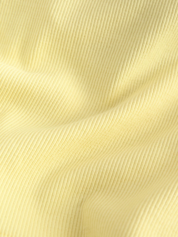 Butter Yellow Hidden Support Cotton Rib Halter Neck Bra Top - Image 8 of 8 Butter Yellow Hidden Support Cotton Rib Halter Neck Bra Top - Image 8 of 8
